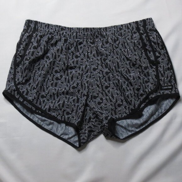 4/$14 CK CALVIN KLEIN womens SWIM SHORT black WHITE cover up BOTTOM SIZE XXL - Picture 1 of 8